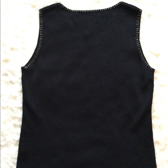 💎2xHP!💎 VINTAGE | Joseph A. | Exquisite Beaded Sequin Sleeveless Top - Picture 12 of 15